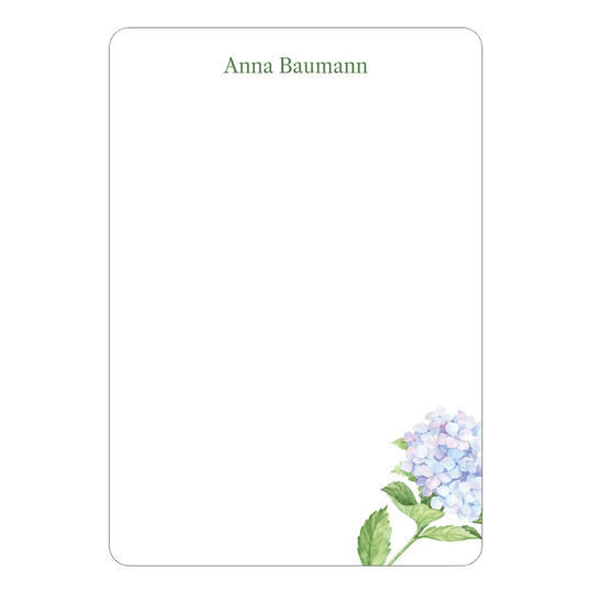 Hydrangea Blossom Petite Flat Notes